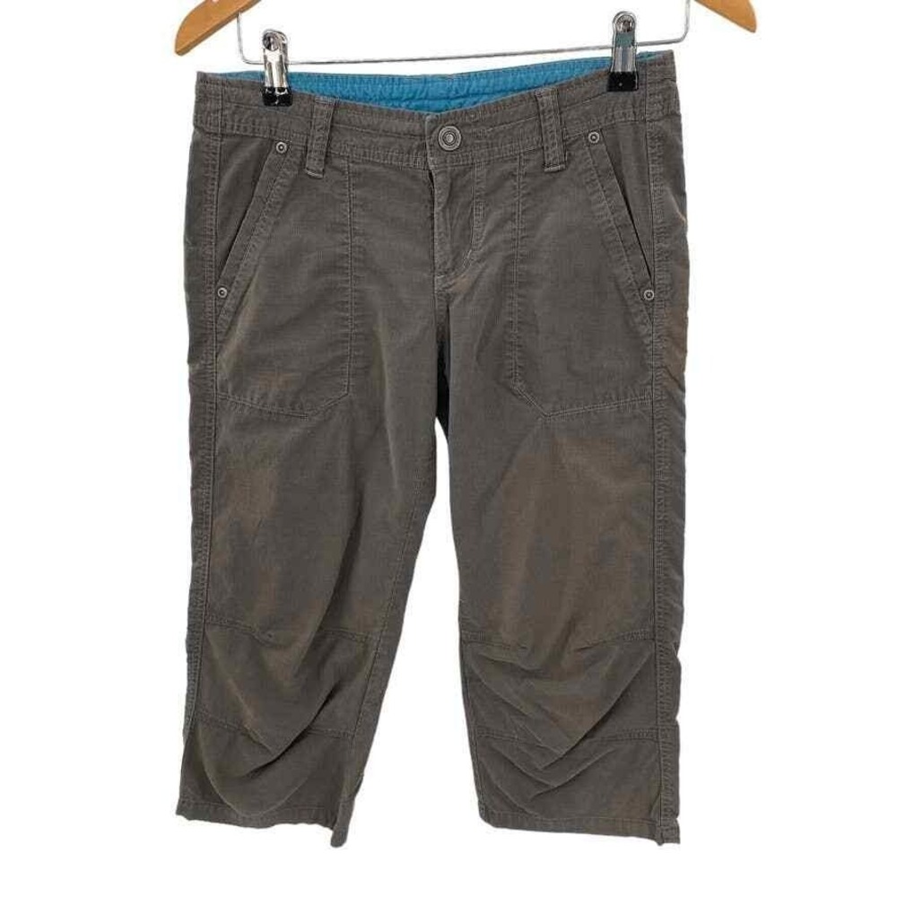 KUHL Hiking Outdoor Capri Pants Womens 4 Cotton Nylon Embroidered Back Pocket - Picture 2 of 13